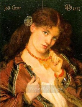 Dante Gabriel Rossetti Painting - Joli Coeur Pre Raphaelite Brotherhood Dante Gabriel Rossetti